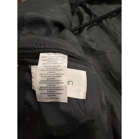 Calvin Klein Boys Black Blazer Jacket Size 12Polyester/Rayon Blend - Picture 6 of 10